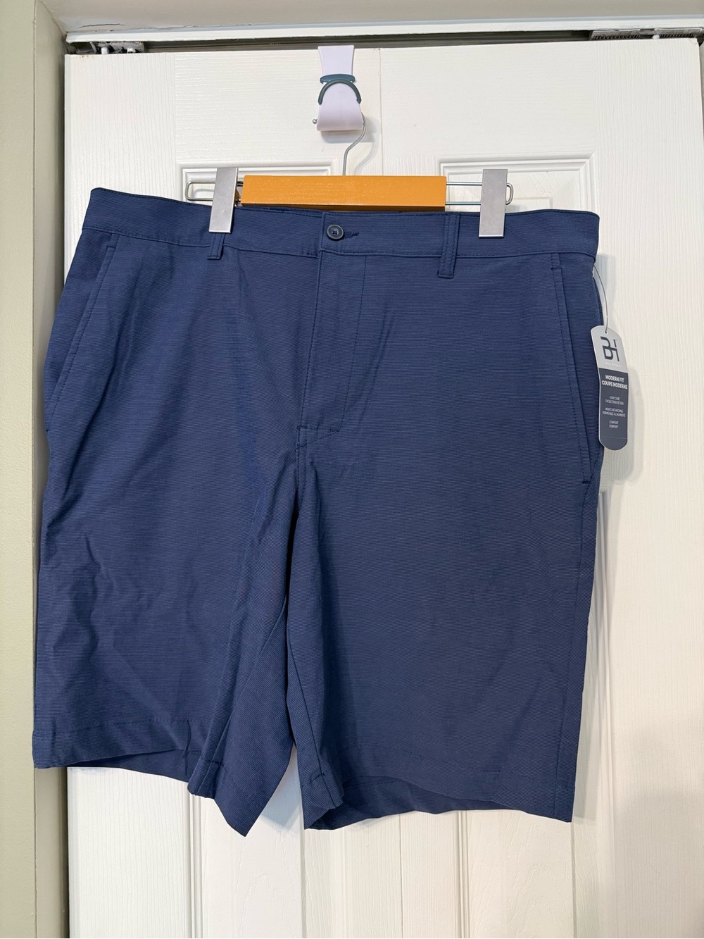 Hogan Men's Navy Flat-Front Shorts